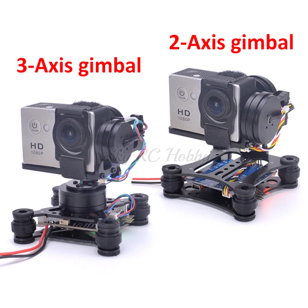 Drone Gimbal For Gopro - Hafif 2 eksenli/3 eksenli fırçasız Gimbal