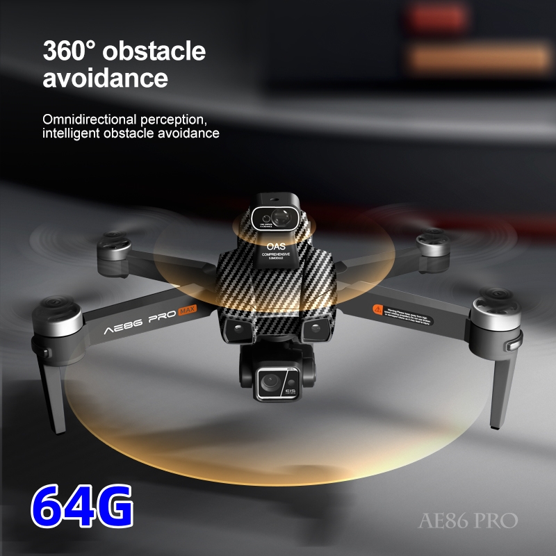 Drone Gimbal 3 Axis - AE86 PRO Max+ Profesyonel Drone, 8K