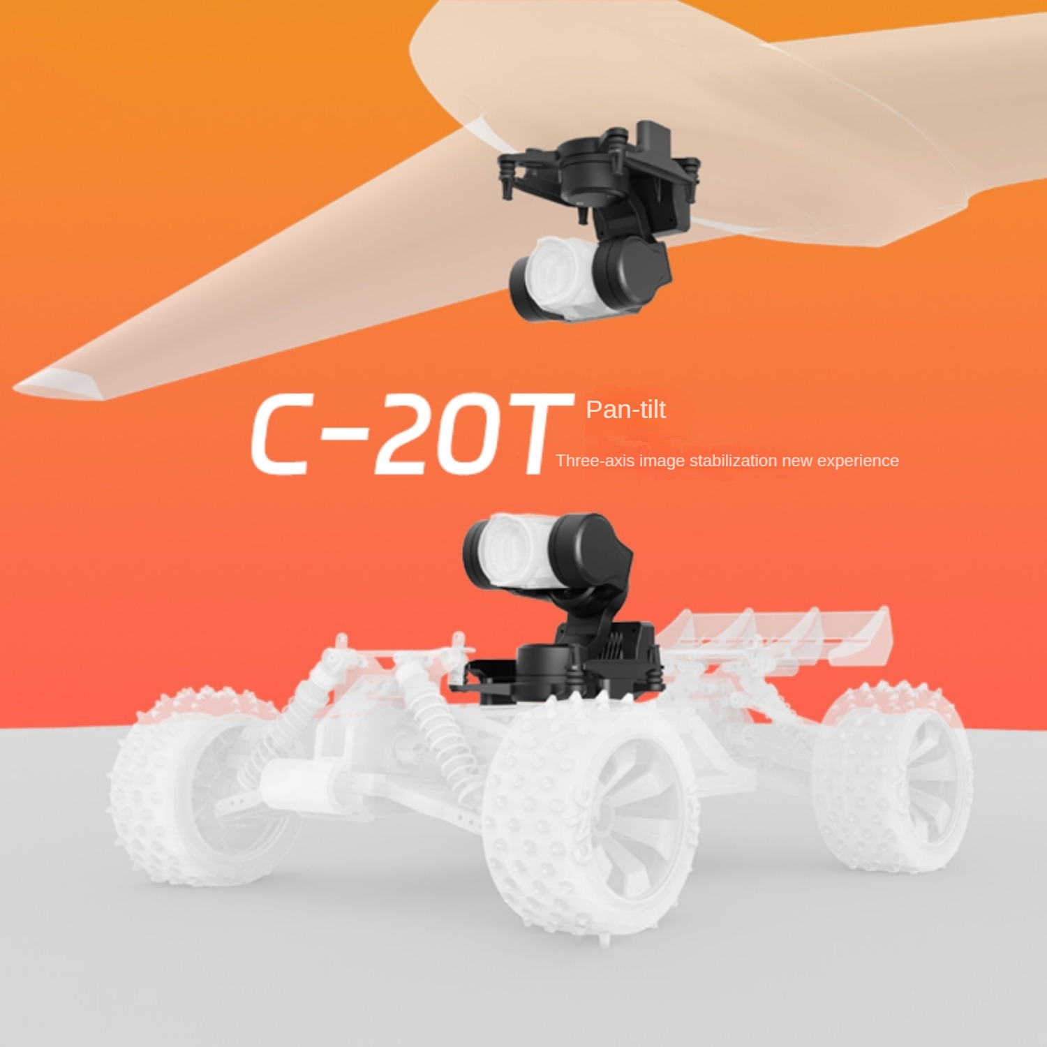 Drone Gimbal 3 Axis - NCZOBOE C-20T 3 Eksenli O4 FPV