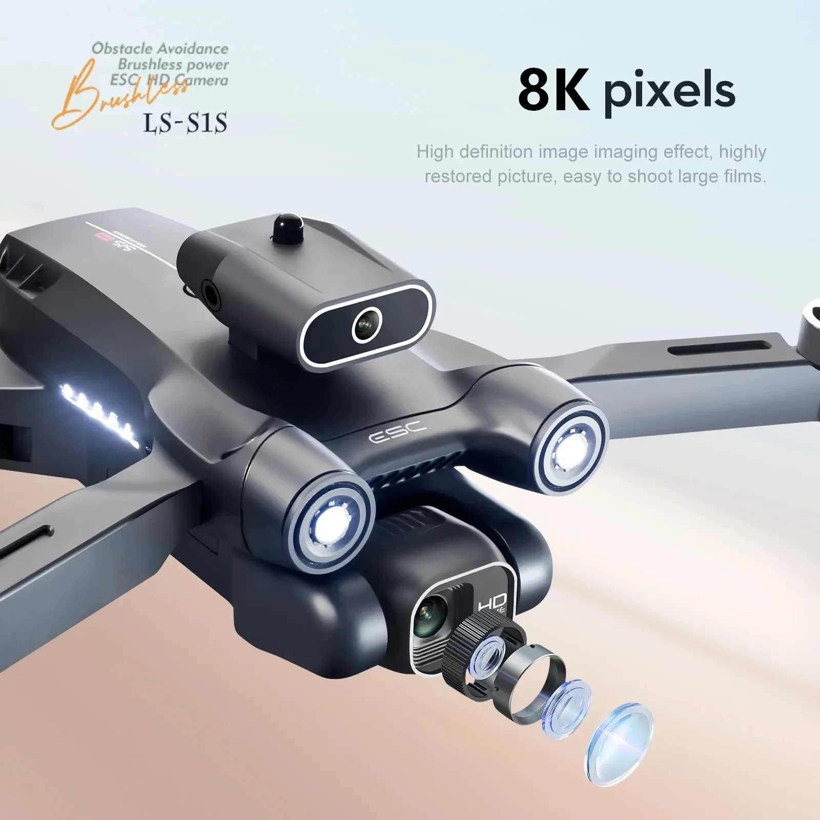 Yeni S1S 5G GPS Drone kamera 8 - Drone Gimbal Brushless incelemesi ve fiyatı