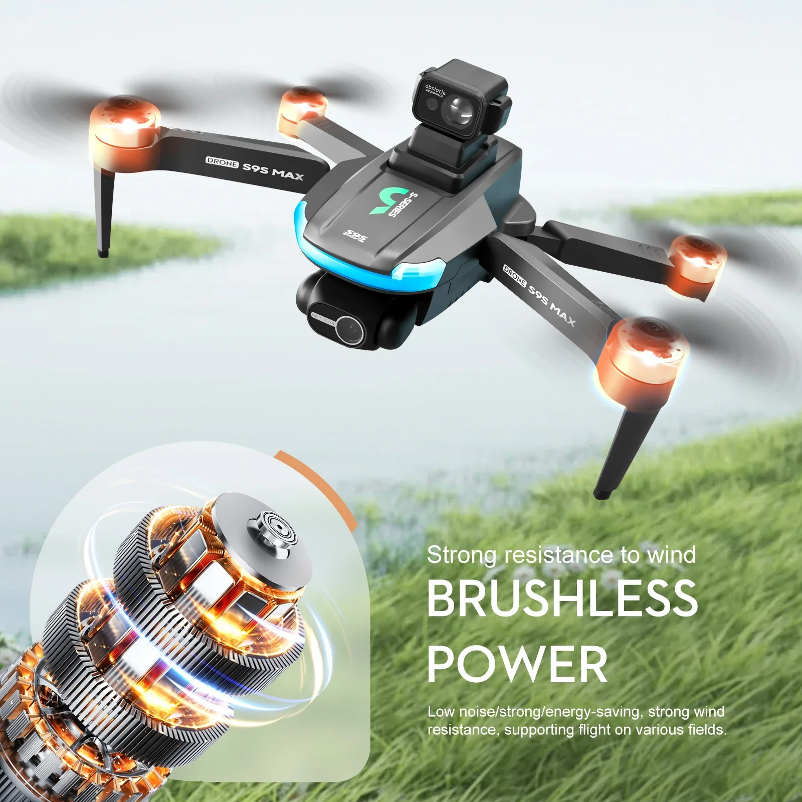 YENI S9S MAX MINI Drone 4K 2 E - Drone Gimbal Brushless incelemesi ve fiyatı