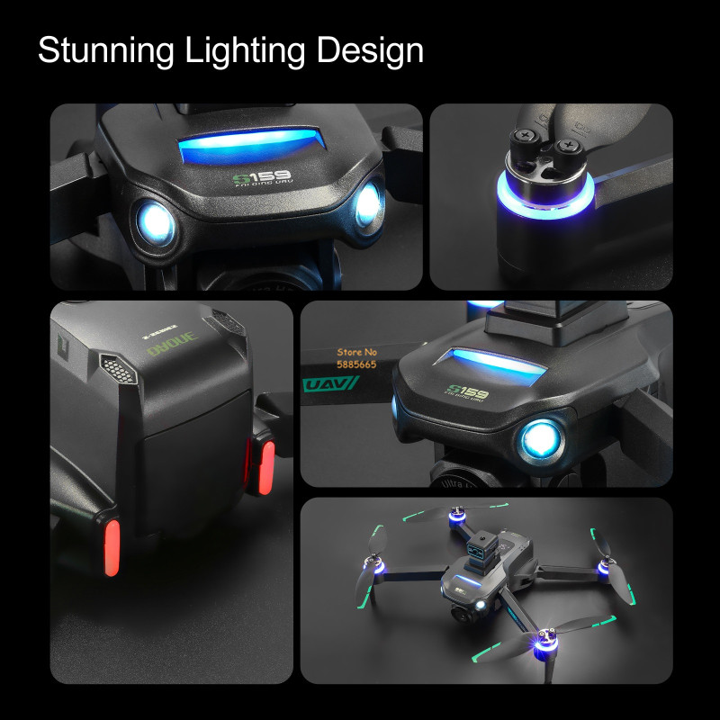 8K Çift Kamera 5G WIFI FPV Uza - Drone Gimbal Brushless incelemesi ve fiyatı