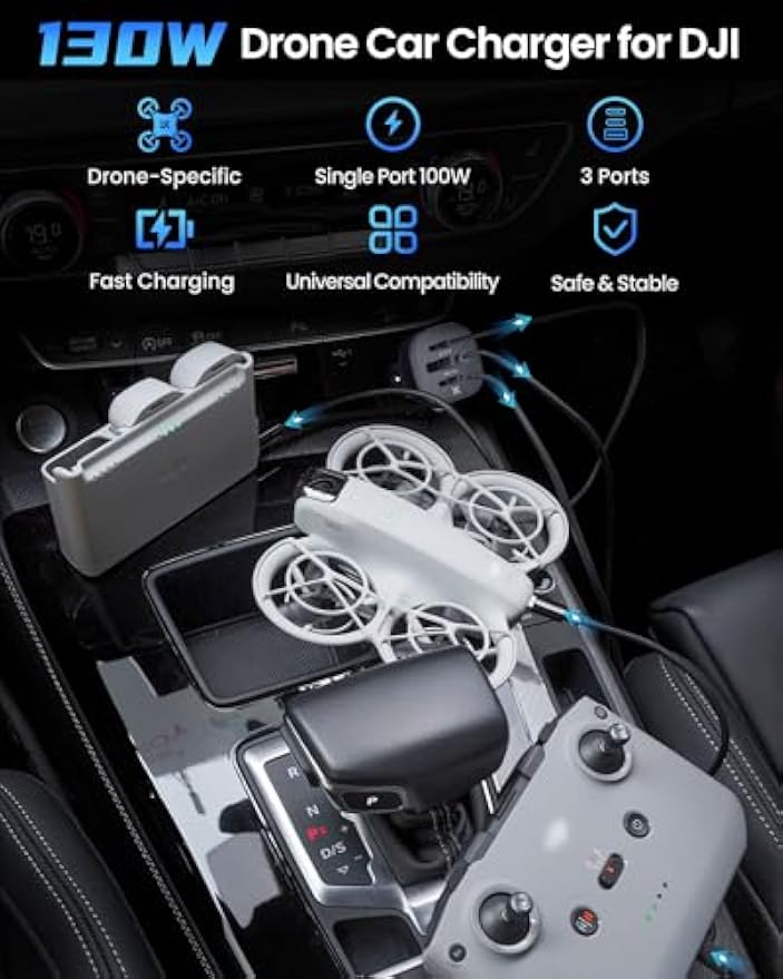 LKTOP 130W Drone Araç Şarj Cih - Dji Drone Air 3 incelemesi ve fiyatı